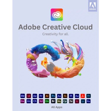 Creative Cloud (Tüm Uygulamalar) – 12 Aylık (1 Yıllık) Abonelik KOD